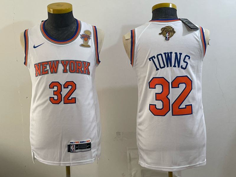 Men New York Knicks #32 Towns white 2026 Nike NBA jersey 0625002
